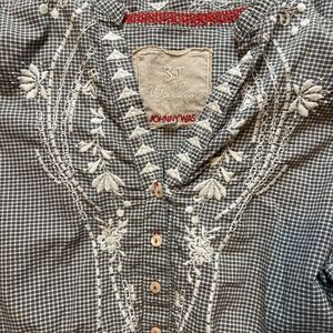 3J Workshop Johnny Was Embroidered Women’s Top Small